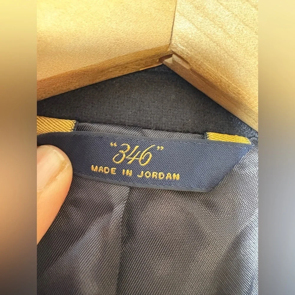Brooks Brothers 346 Black 100% Cashmere Blazer Jacket Size 42R